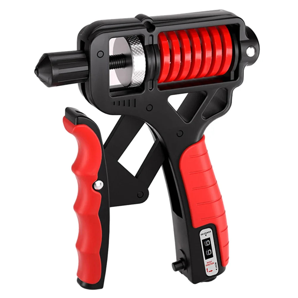 Adjustable Hand Grip Strengthener 5–165 kg (11–364 lb) Nonslip Hand Gripper with Mechanical Counter — Wrist, Finger & Forearm Trainer