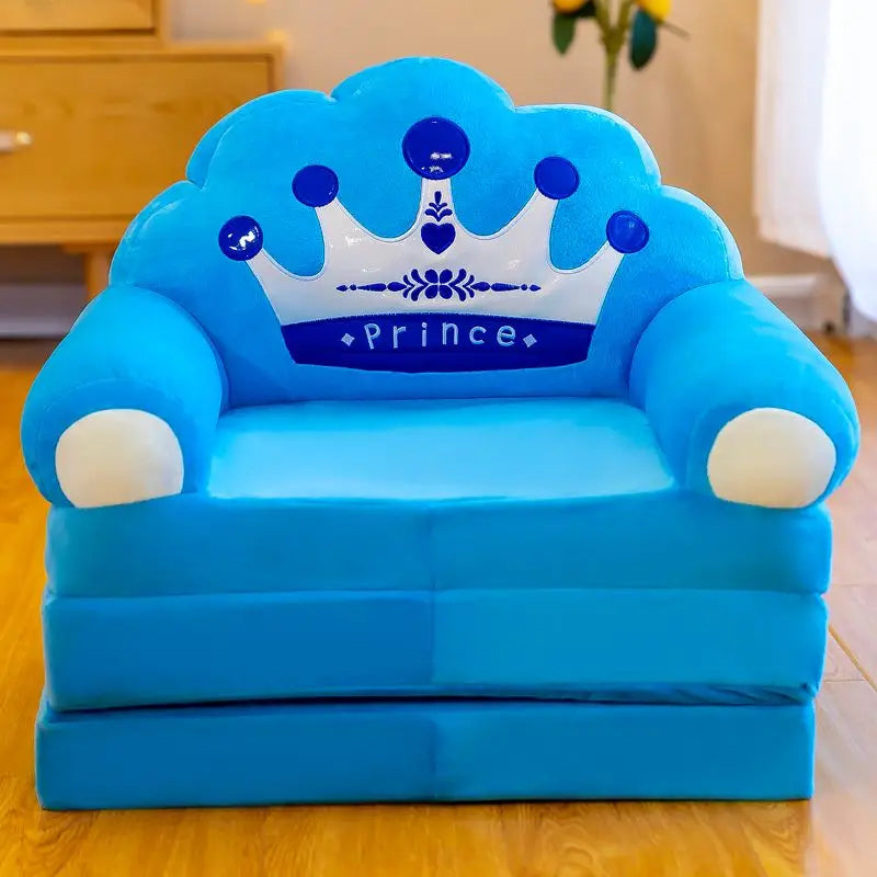Kids Princess Sofa Removable Washable Foldable Children's Cartoon Armchair Toddler Couch