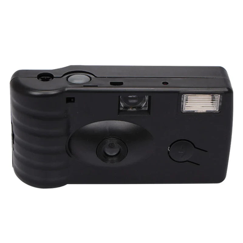 Disposable 35mm Film Camera with Flash - Vintage Single-Use 12-Exposure for Weddings & Parties