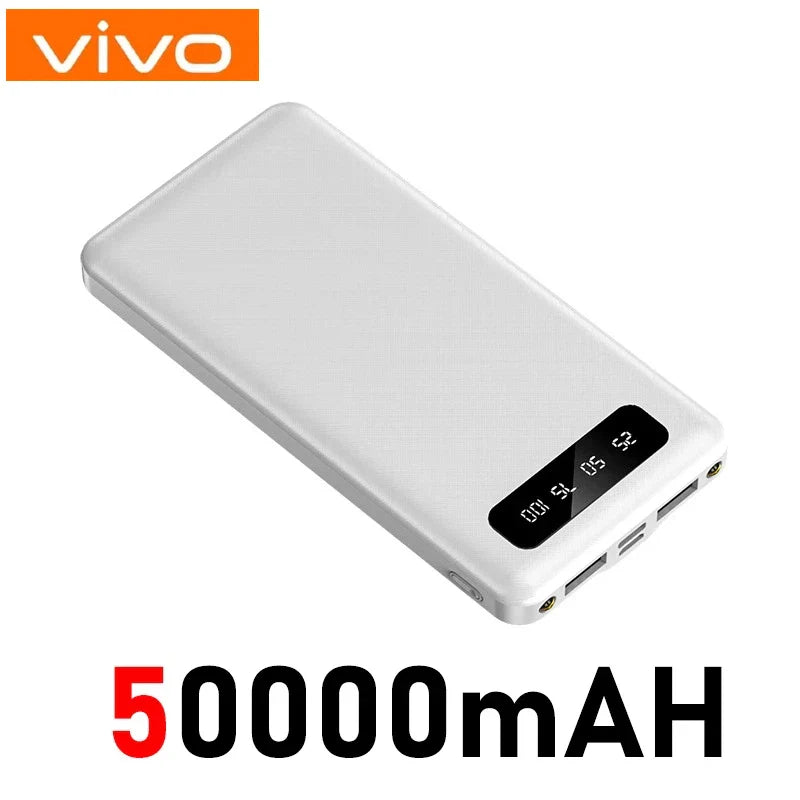 50000mAh Power Bank Large Capacity Dual USB Portable Battery with LED Digital Display, Fast Charging for Phones & Heated Jackets