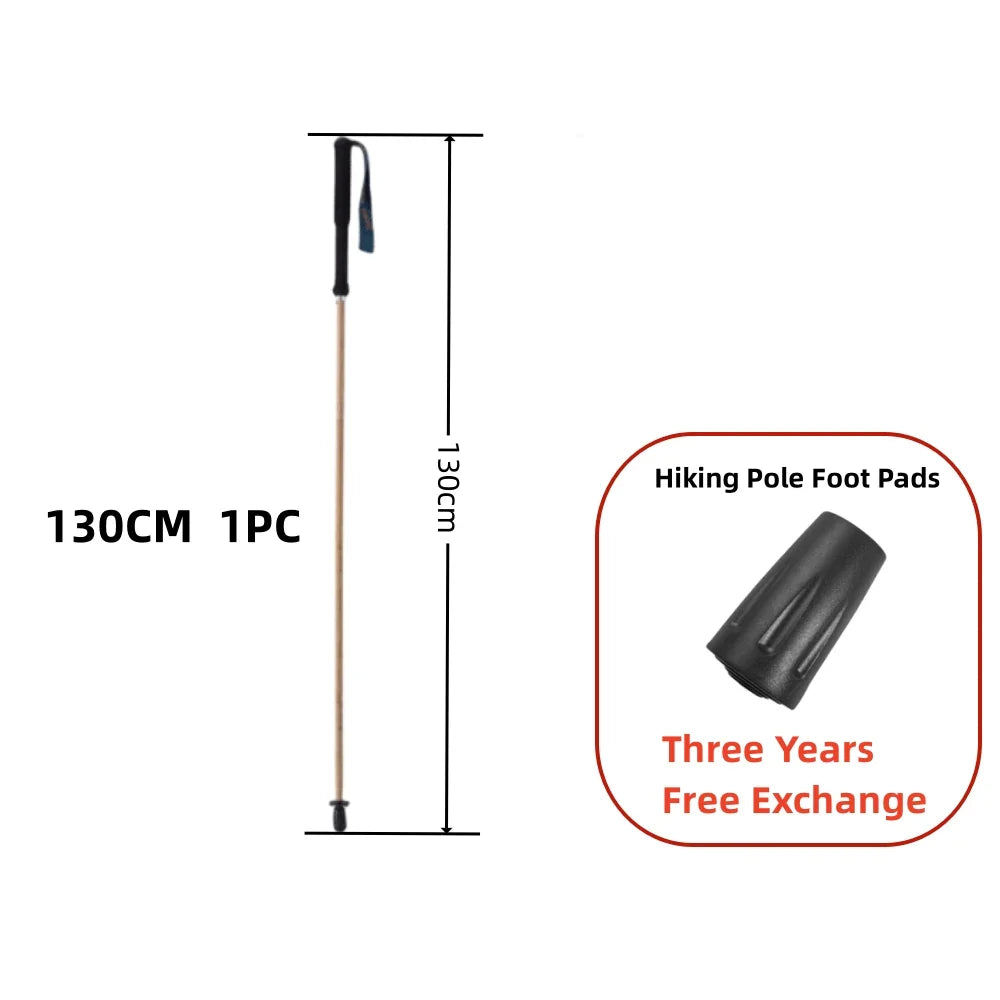 Ultralight Carbon Fiber Trekking Poles 5-Section Folding Anti-Shock Hiking and Walking Sticks 110/120/130 cm (43/47/51 in)