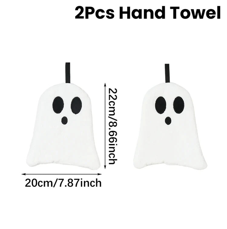 2-Pack Black Cat Hand Towels – Cute Halloween Kitchen & Hand Towels, Super Absorbent