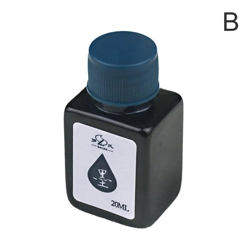 Fountain Pen Ink Refill Bottles – Universal Black & Color Options (20/30/50/75 ml | 0.68–2.54 fl oz)
