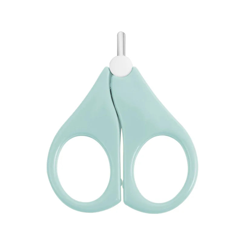Baby Safety Nail Clippers & Scissors - Mini Stainless Steel Rounded Tip Trimmer for Newborns and Infants