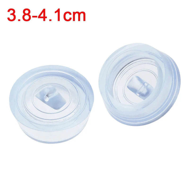 Universal Rubber Sink & Bathtub Drain Stopper Plug — Leakproof Floor Drain Strainer, White
