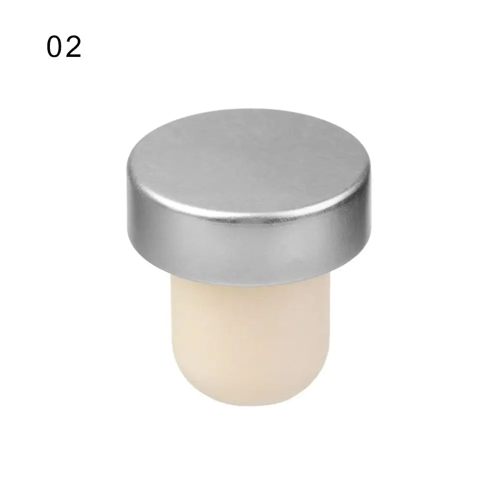 Silicone Wine & Champagne Bottle Stopper Vacuum Sealer Plug for Wine, Beer, Bar & Kitchen (6 x 6 x 3.5 cm / 2.36 x 2.36 x 1.38 in)