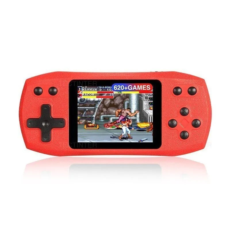 2.4-Inch Retro Handheld Game Console — 620 Classic Games, Rechargeable Portable Player with AV Output & 2-Player Support