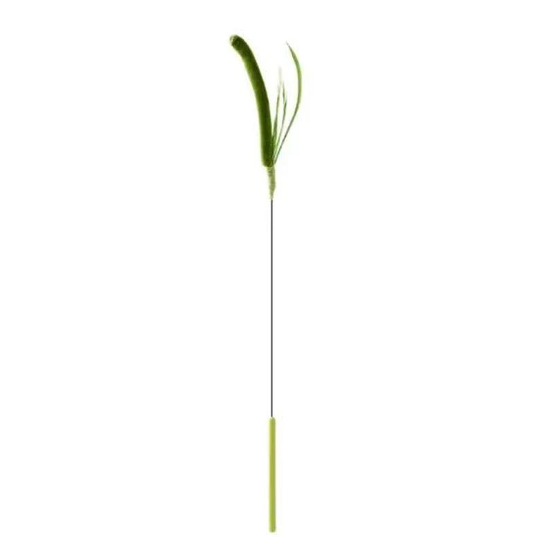 Interactive Feather Teaser Cat Wand – Flexible Wire Durable Feather Pole Pet Toy