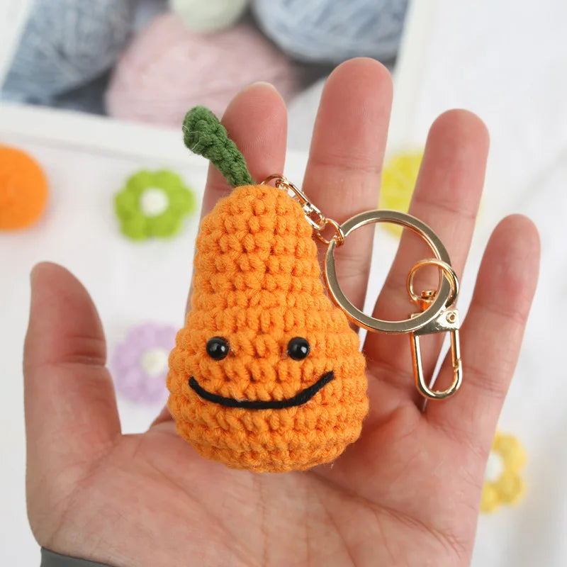 Handmade Mini Crochet Potato Plush Doll – Wool Knit Pocket Hug with Greeting Card, Funny Christmas & Holiday Home Decor Gift