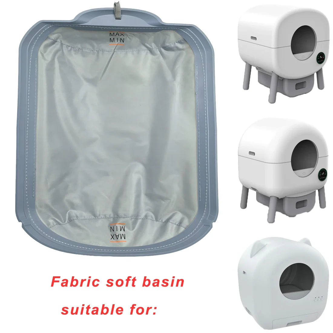 Soft Fabric Liner and Removable Mat for Automatic Cat Litter Box - Replacement Accessories