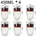 Double Wall High Borosilicate Glass Mugs - Insulated Heat-Resistant Coffee & Tea Cups (2-18 pcs Set)