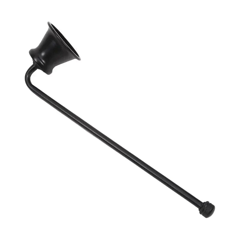 Bell-Shaped Metal Candle Snuffer — Gold Black Silver, 18 cm (7.1 in) Handle Vintage Candle Extinguisher for Home & Spa