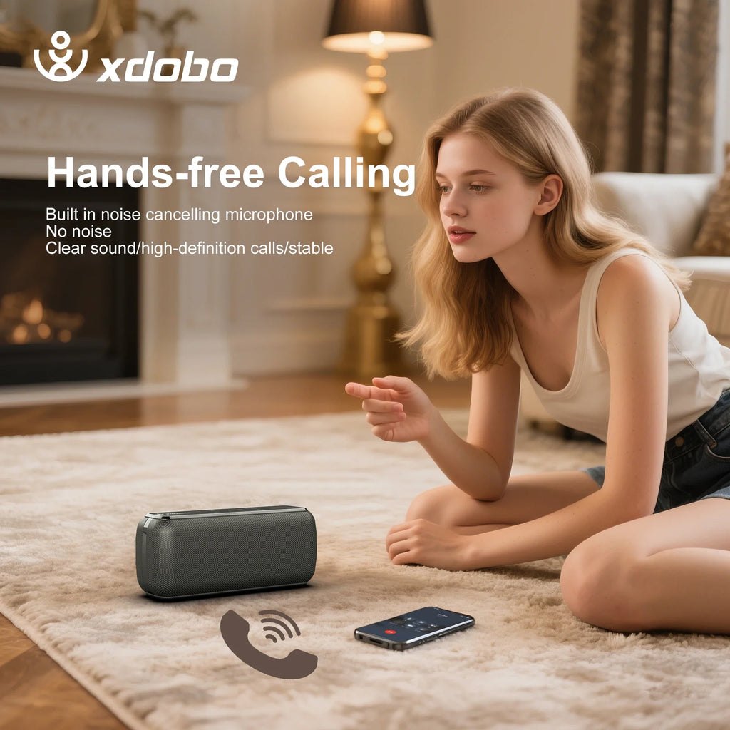 60W Portable Bluetooth Speaker (Bluetooth 5.0) – 6600mAh Power Bank, IPX5 Waterproof, TWS Wireless Bass Boombox