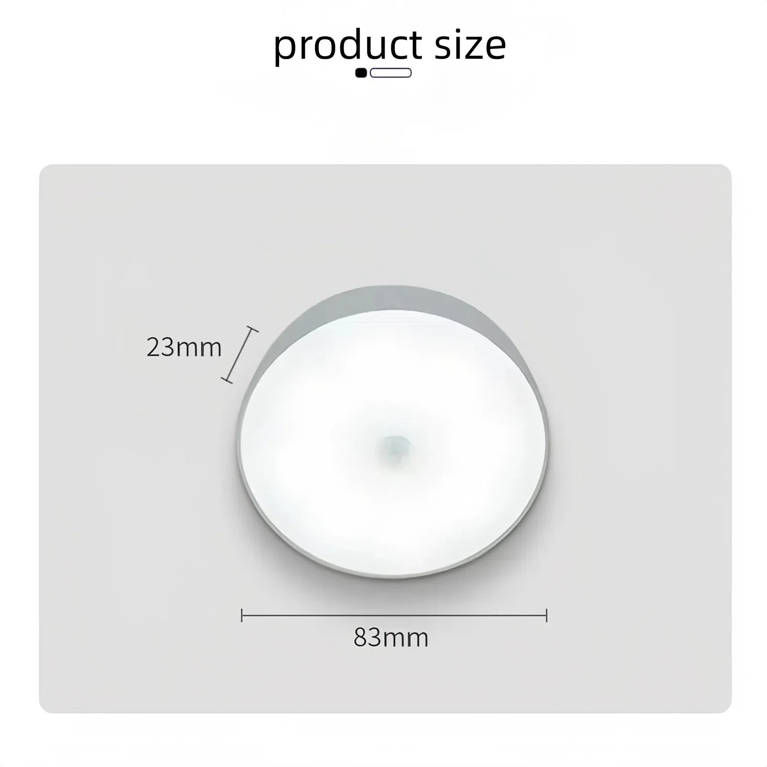 2-Pack LED Motion Sensor Night Light – USB Rechargeable, Magnetic Auto On/Off, Warm & White