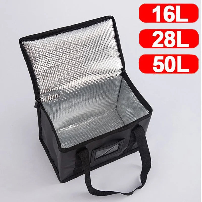 Insulated Food Delivery Cooler Bag — Thermal Pizza & Picnic Carrier (16L, 28L, 50L, Large)
