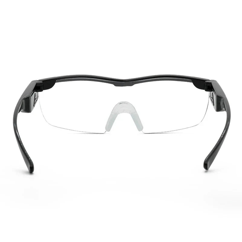 Hands-Free LED Lighted Magnifying Eyeglasses 2.5X — 2 LED Reading & Hobby Magnifier (Lens 5.7 in / 144 mm)