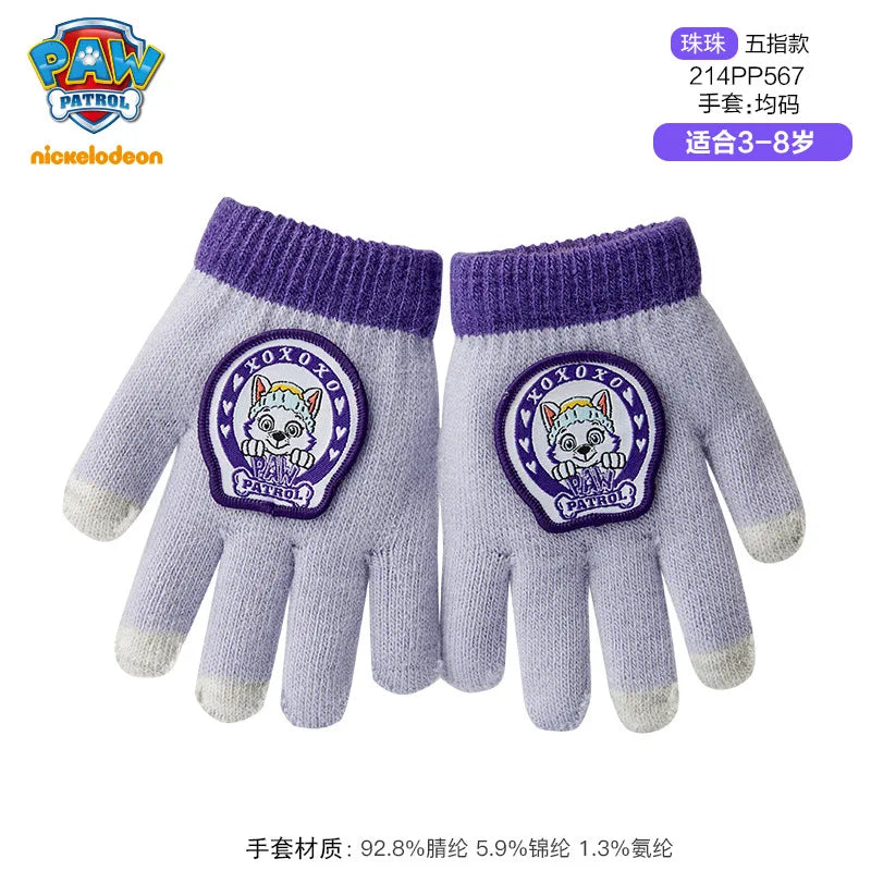 Kids Winter Plush Cartoon Mittens - Warm Gloves for Children Ages 2–6
