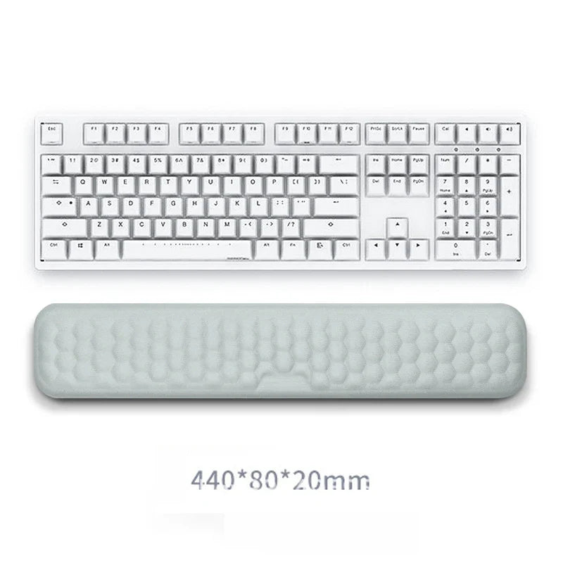 2-Piece Memory Foam Wrist Rest Set — Ergonomic Keyboard & Mouse Support with Non-Slip Base for Laptop & Desktop