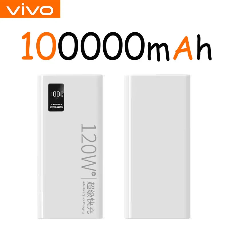 120W Portable Power Bank — 10,000 / 30,000 / 50,000mAh Fast Charging USB-C Power Bank with Digital Display for iPhone Samsung Huawei