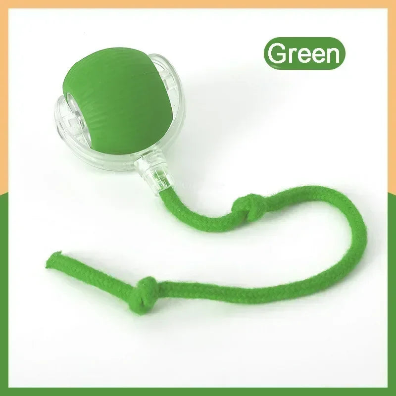 Interactive Speedy Tail Cat Ball Toy with Tail — USB Rechargeable, Dual-Speed Automatic Cat Toy