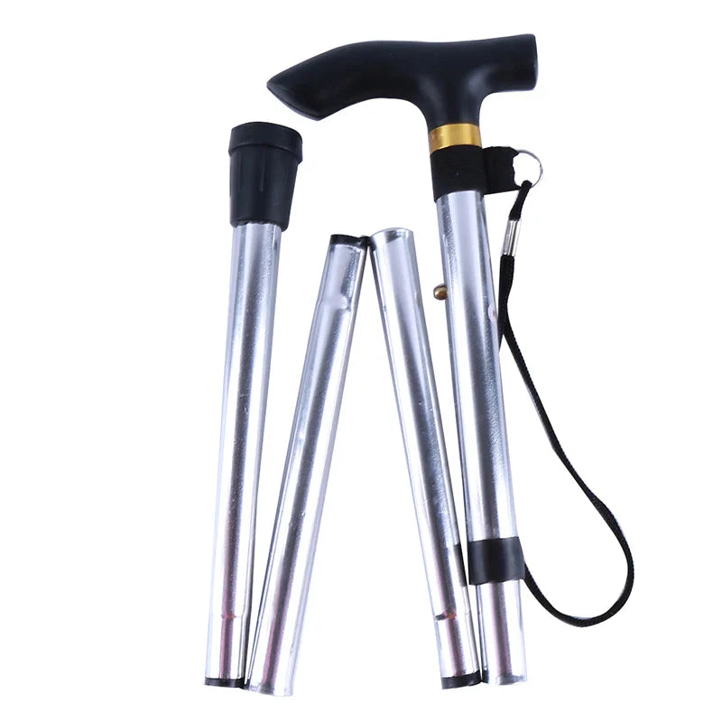 Adjustable Telescopic Folding Walking Stick Lightweight Aluminum Hiking Trekking Cane for Elderly