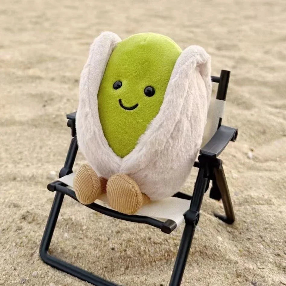 Pistachio Plush Toy 12cm (4.7 in) Cute Stuffed Nut Doll Plushie Gift & Living Room Decor