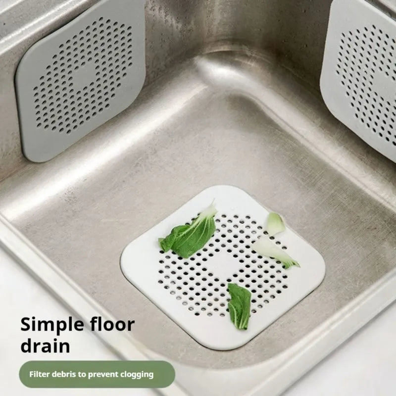 5.5 in (14 cm) Suction Cup Hair Drain Strainer – Anti-Clog Sink & Shower Floor Drain Catcher for Kitchen & Bathroom