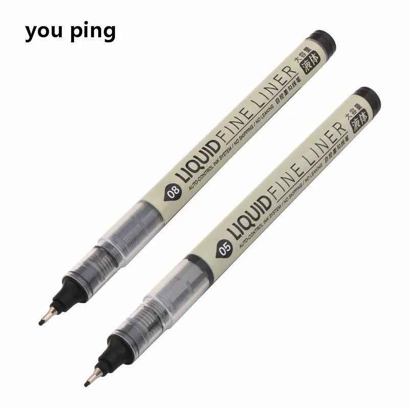 Big Capacity Waterproof Brush Pen Marker - Pigment Ink for Sketching, Comics & Calligraphy - Single