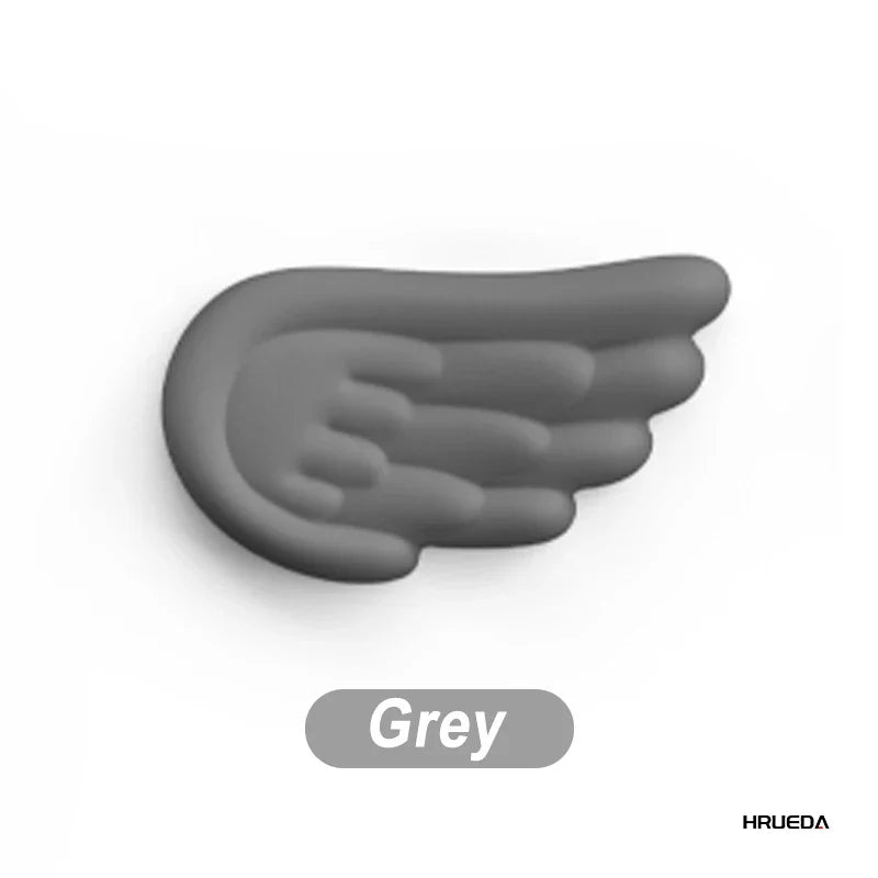 Angel Wing Memory Foam Wrist Rest & Mouse Pad for Mechanical Keyboard and Laptop — Ergonomic Wrist Support