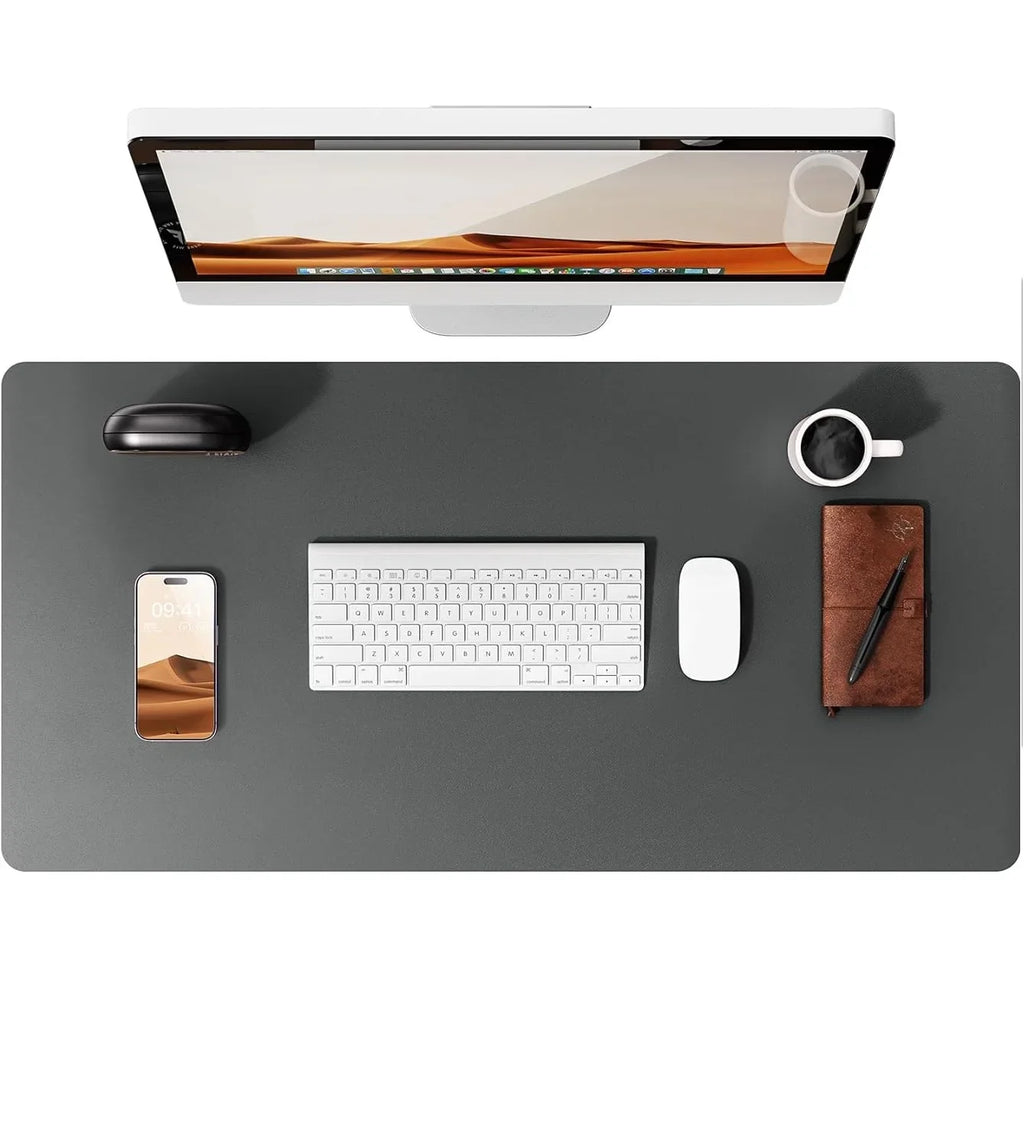 PU Leather Desk Mat – Large Waterproof Mouse Pad & Keyboard Mat, Desk Protector for Office
