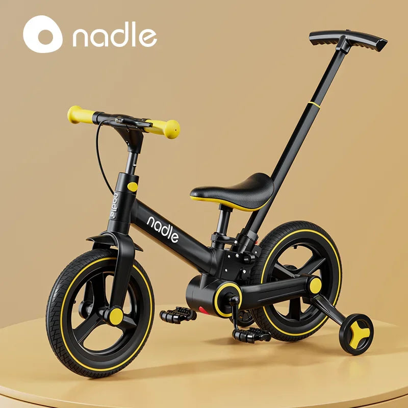 2-in-1 Kids Balance & Pedal Bike — Folding Convertible Bicycle, 12-Inch (30.5 cm) Wheels, Ages 1–6, Unisex