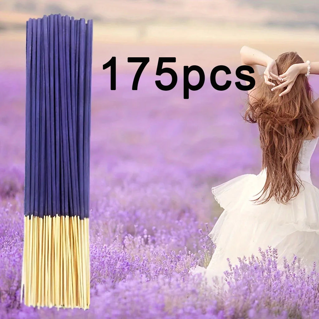 Lavender Aromatherapy Wooden Incense Sticks 8.66 in (22 cm) — Home, Spa & Hotel Fragrance, Therapeutic Scented Gift