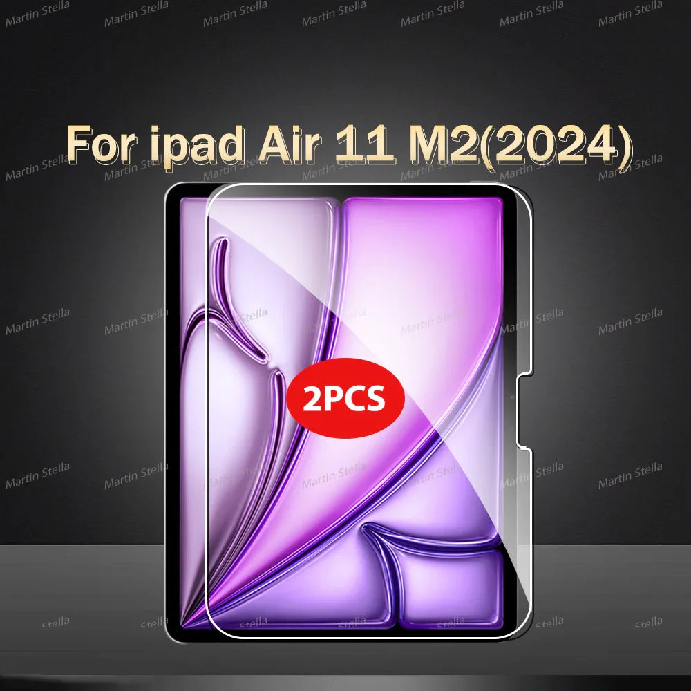 2-Pack Tempered Glass Screen Protector for iPad Pro & iPad Air — 11-inch (27.9 cm) & 12.9-inch (32.8 cm) Compatible