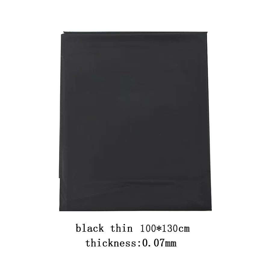 Black Waterproof PVC Bed Sheet – Oil-Resistant Thick Mattress Protector Fits 1.2 / 1.5 / 1.8 / 2.0 m Beds (220×130 / 220×160 / 220×200 cm | 86.6×51.2 / 86.6×63.0 / 86.6×78.7 in)