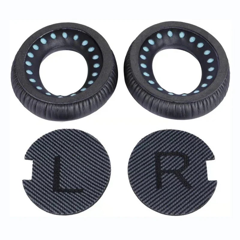 Replacement Ear Pads for Over-Ear Headphones - PU Leather Memory Foam Ear Cushions, 1 Pair