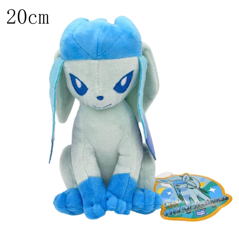 Pikachu & Friends 8 in (20 cm) Plush Stuffed Animal — Pikachu Charmander Squirtle Bulbasaur Eevee Scorbunny Gengar Snorlax Christmas Gift