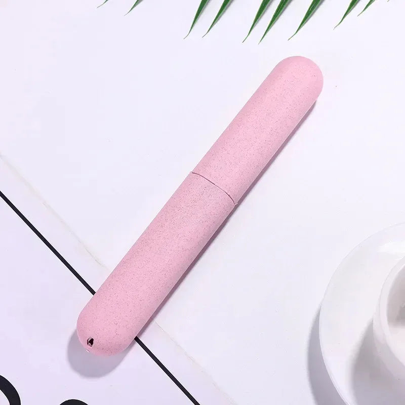 Portable Toothbrush Holder Travel Case – Dustproof Toothbrush Storage Box for Bathroom & Camping