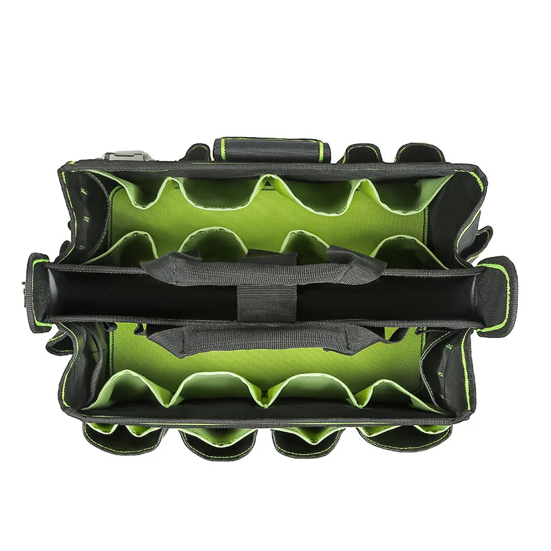 40-Pocket Tool Tote Bag for Electricians & HVAC Technicians - Heavy-Duty Tool Organizer Caddy