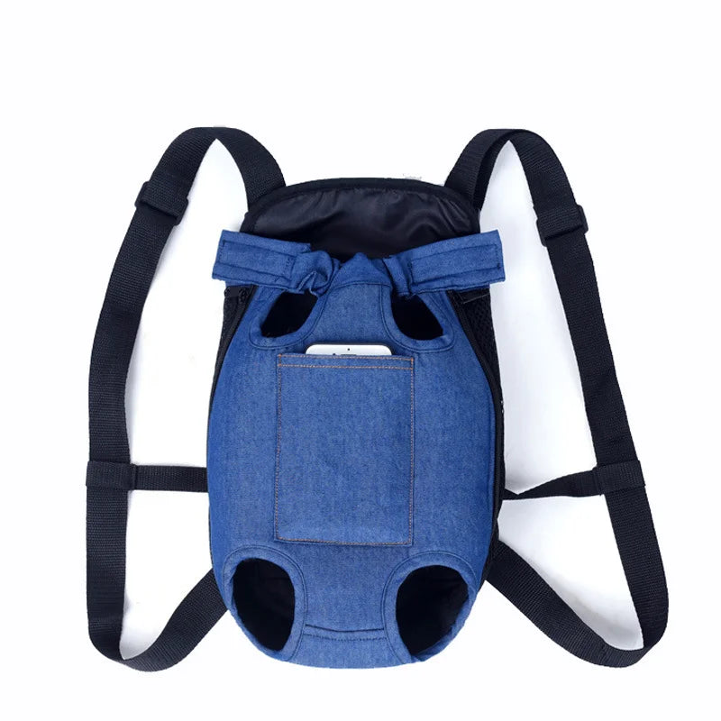 Breathable Camouflage Mesh Dog Carrier Backpack — Adjustable Pet Backpack for Small Dogs up to 22 lb (10 kg)