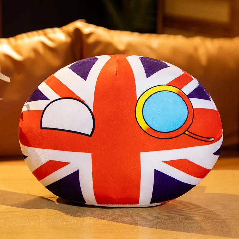 Polandball Countryball Plush Keychain 10 cm (3.9 in) 70 Designs Country Ball Pendant Stuffed Toy for Kids