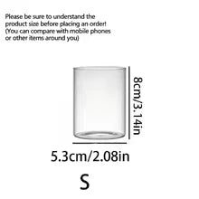 Large Capacity Cylinder Glass Vase and Candle Holder, Straight Tube Glass Jar for Wedding and Dining Table Decor