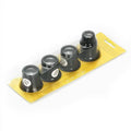Watch Repair Magnifying Goggles 5-20X 4-Piece Set Jeweler Loupe for Precision Repair