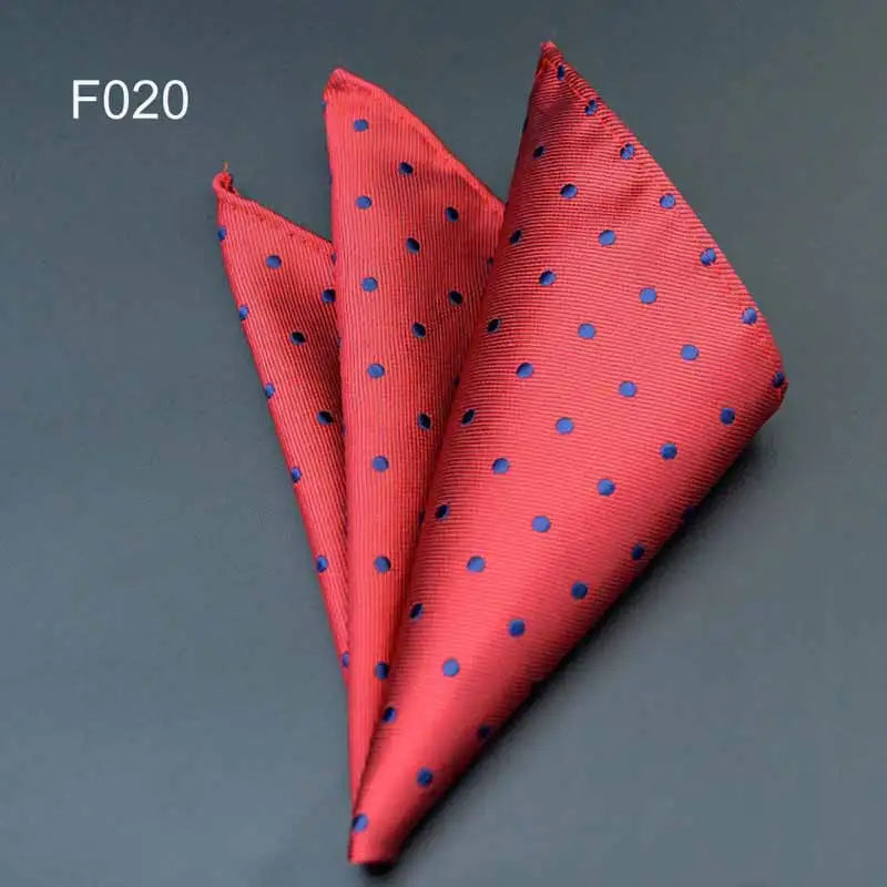 Men's Pocket Square 41 Colors - Plaid Dot Paisley Polyester Handkerchief 25 x 25 cm (9.8 x 9.8 in)