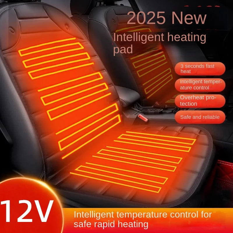 12V Car Heated Seat Cushion - Quick-Heating Electric Winter Seat Cover (94 x 46.5 cm / 37 x 18.3 in)