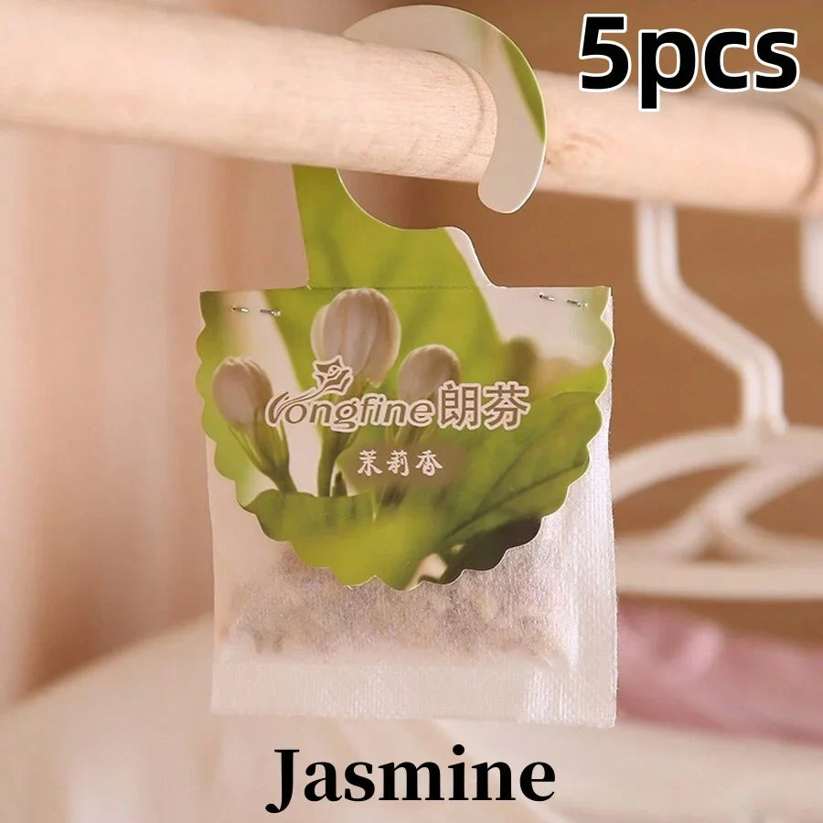 5/10-Pack Hanging Scented Sachets for Closet & Drawers — Long-Lasting Aromatherapy Air Freshener & Moth Repellent