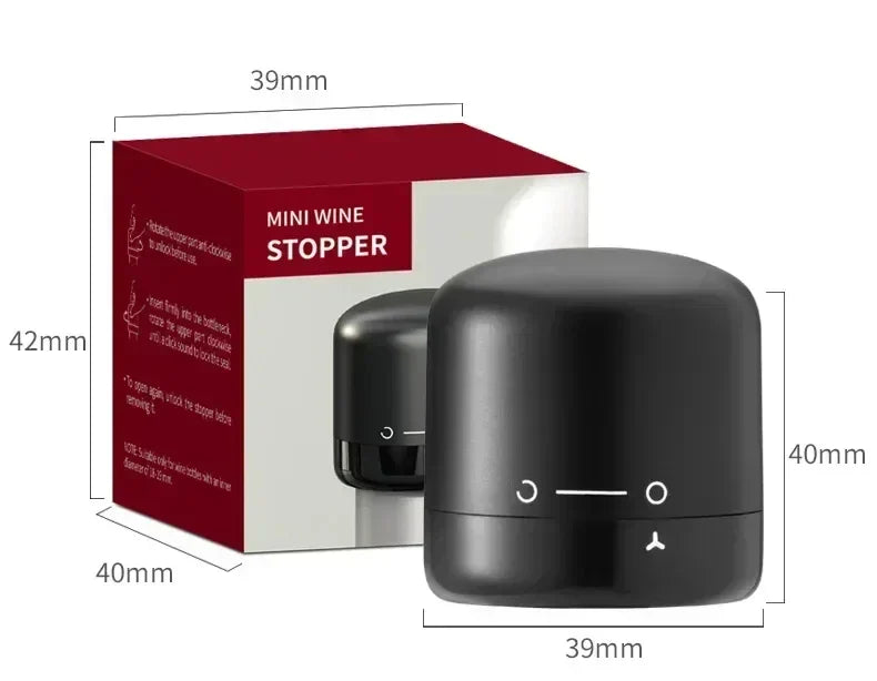 Reusable Wine Bottle Stopper – Silicone & ABS Champagne Sealer, 1 or 2-Pack Airtight Cap for Sparkling Wine, Beer & Soda