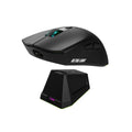 Wireless Bluetooth Dual-Mode Gaming Mouse with Touchscreen and Magnetic Charging Dock, Ultra-Light Macro Controls