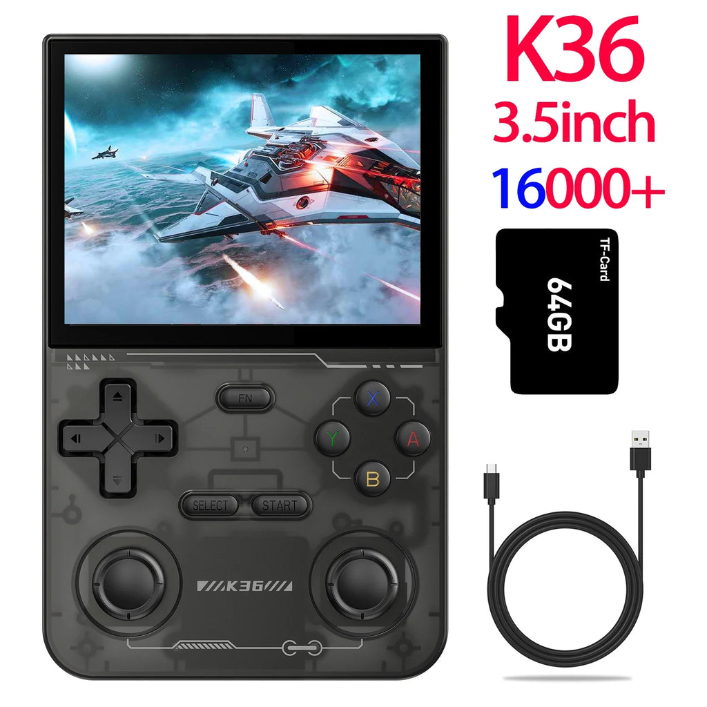 Handheld Retro Game Console 4.0-inch (10.2 cm) IPS 720x720, 64GB/128GB, 22,000 Preloaded Games, Linux, USB-C Charging