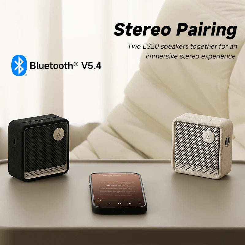 Portable Bluetooth Speaker – IP67 Waterproof, 6W Deep Bass, Ambient Light, Built-in Mic, Bluetooth 5.4, 15-Hour Battery