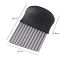 Stainless Steel Crinkle Potato Slicer Wavy Vegetable & Fruit Cutter French Fry Maker